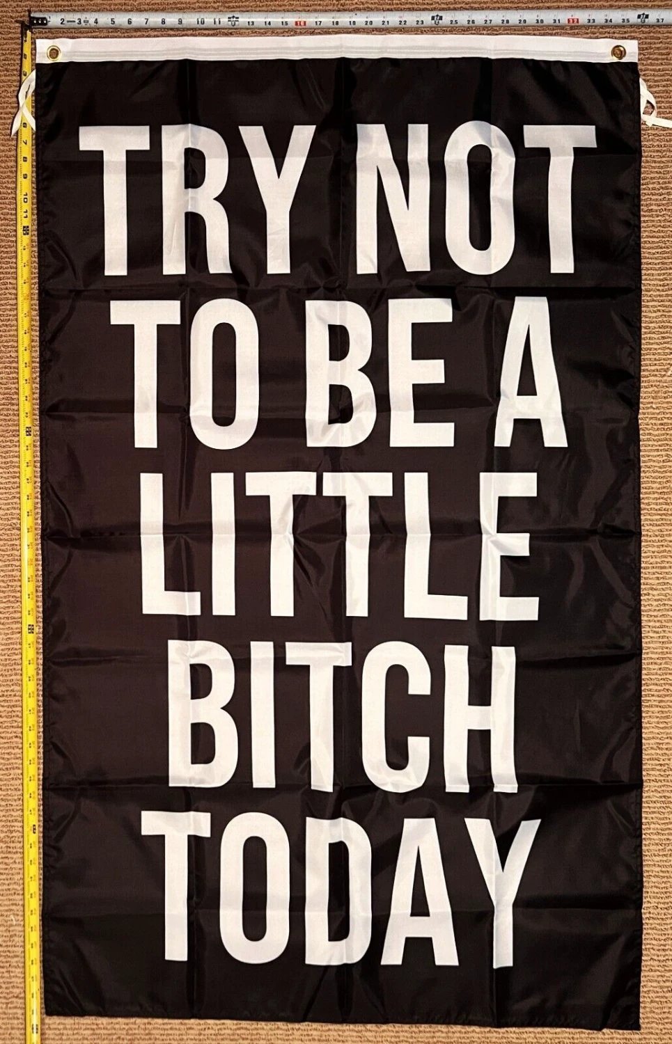 Motivation Flag Nobody Cares Work Harder 12 Gym Banner Sign 3x5' by flagsjustdoit