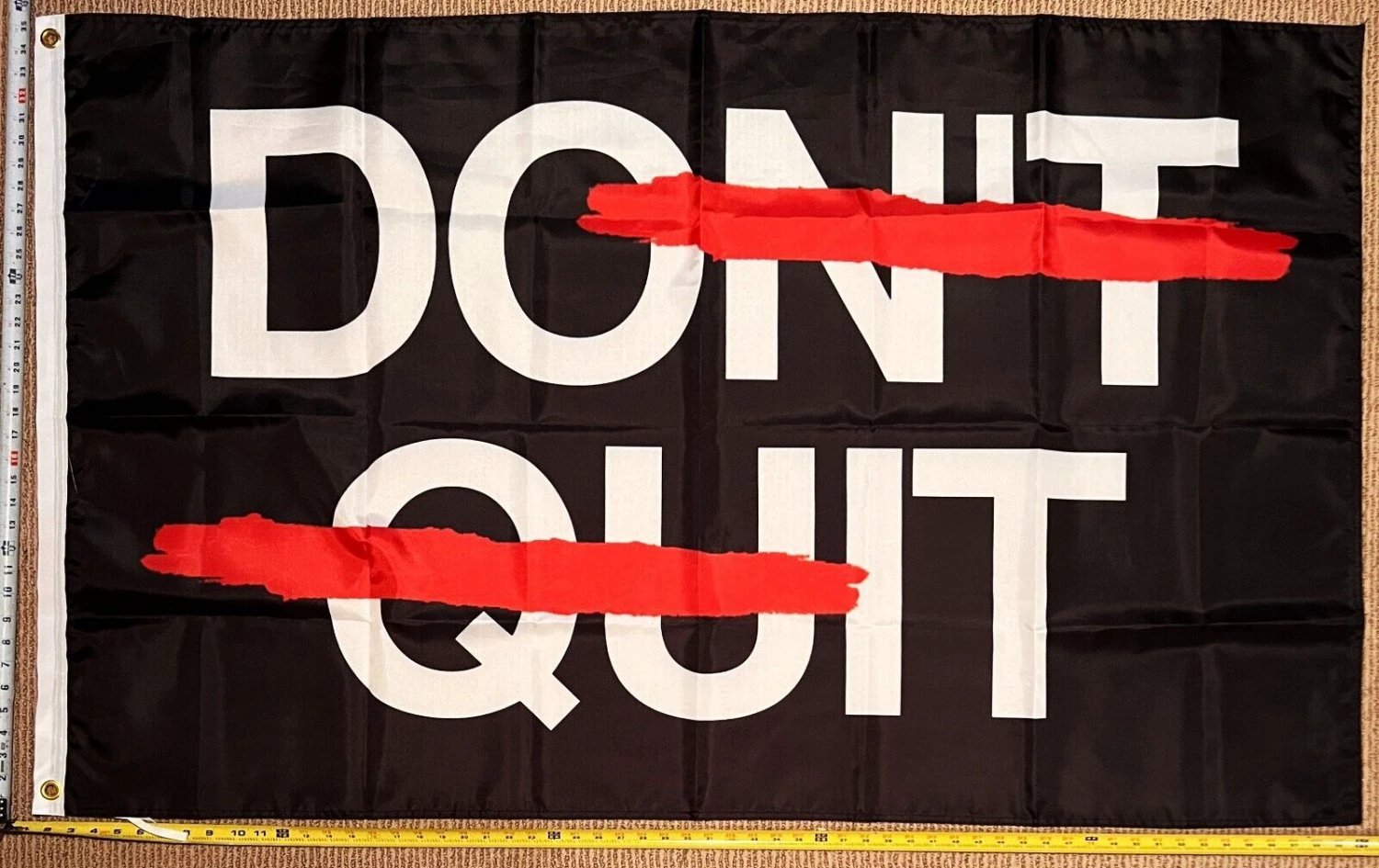 Motivation Flag Nobody Cares Work Harder 6 Gym Banner Sign 3x5' by flagsjustdoit