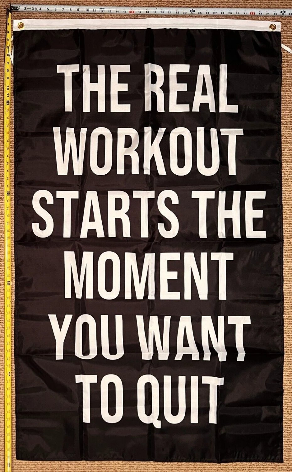 Motivation Flag Nobody Cares Work Harder 7 Gym Banner Sign 3x5' by flagsjustdoit