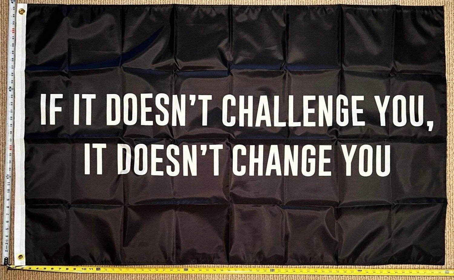 Motivation Flag Nobody Cares Work Harder 9 Gym Banner Sign 3x5' by flagsjustdoit