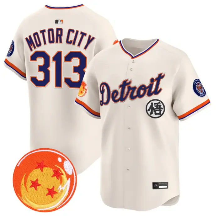 Motor City Jersey #313 Detroit Tigers Dragon Ball Premier Stitched by My Store
