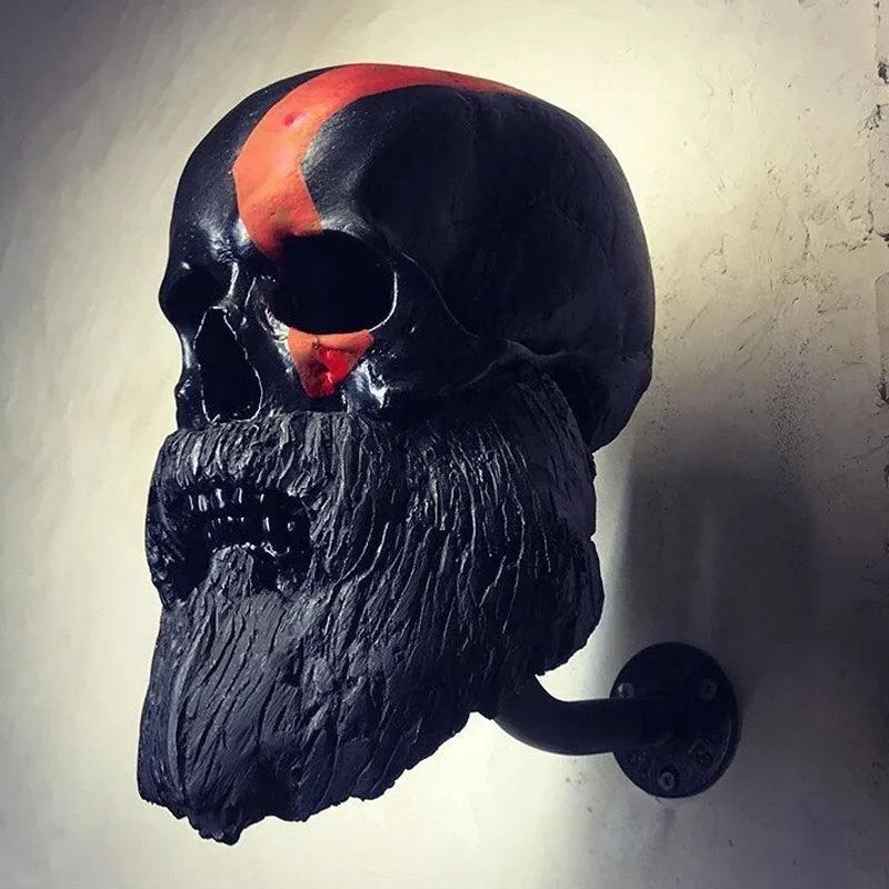 Skull Motorcycle Helmet Holder by Bowlift