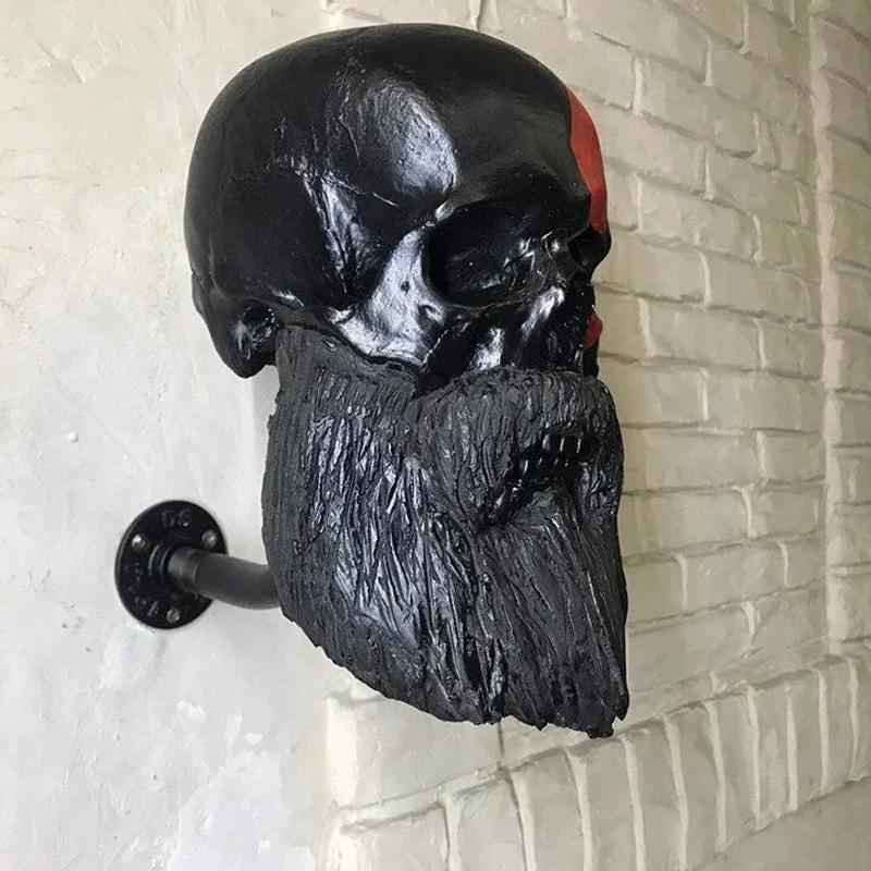 Skull Motorcycle Helmet Holder by Bowlift