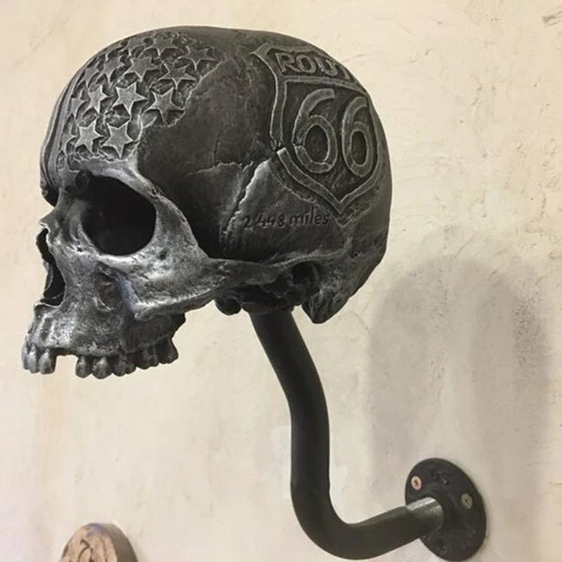 Skull Motorcycle Helmet Holder by Bowlift