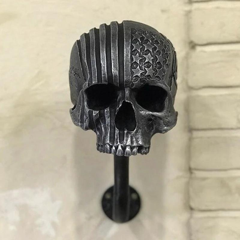 Skull Motorcycle Helmet Holder by Bowlift