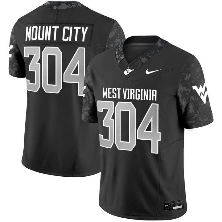 Mount City Jersey #304 West Virginia Mountaineers 2025 Vapor Stitched by My Store NCAA Football Jerseys