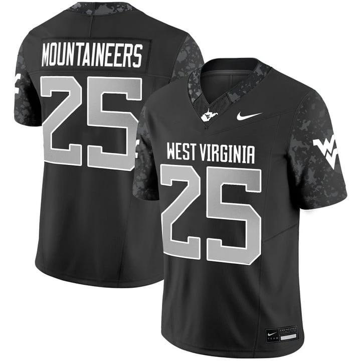 Mountaineers Jersey #25 West Virginia Mountaineers 2025 Limited Stitched by My Store NCAA Football Jerseys