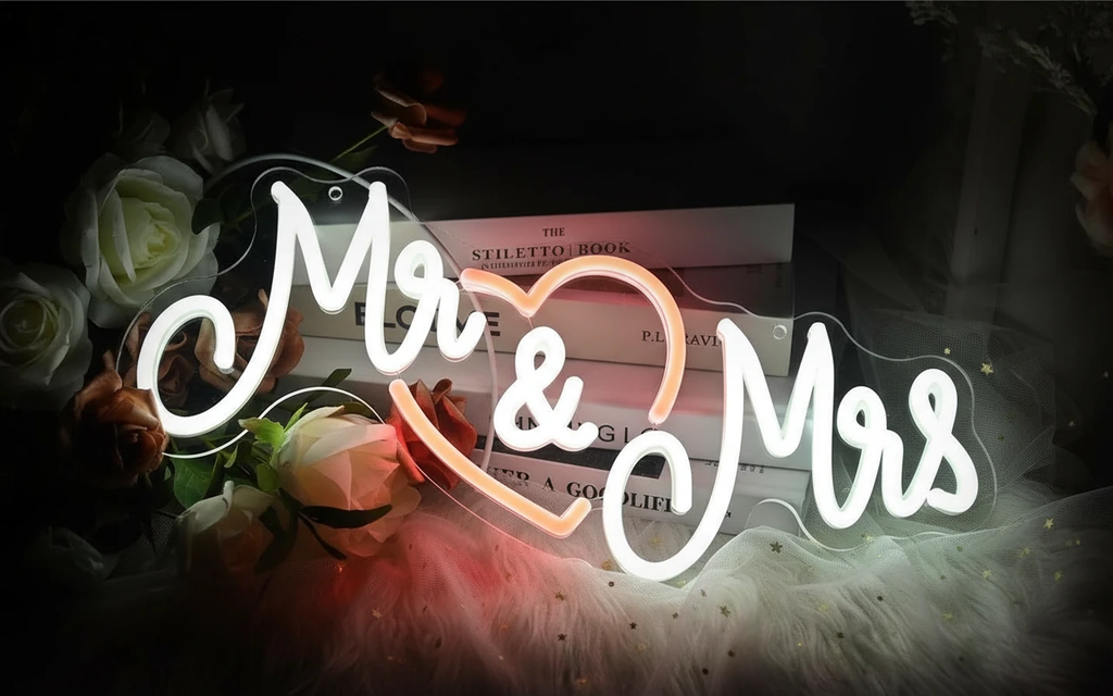 Mr&Mrs Love Neon Sign by Neonchics