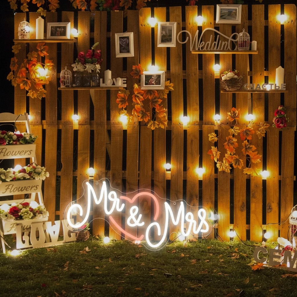 Mr&Mrs Love Neon Sign by Neonchics