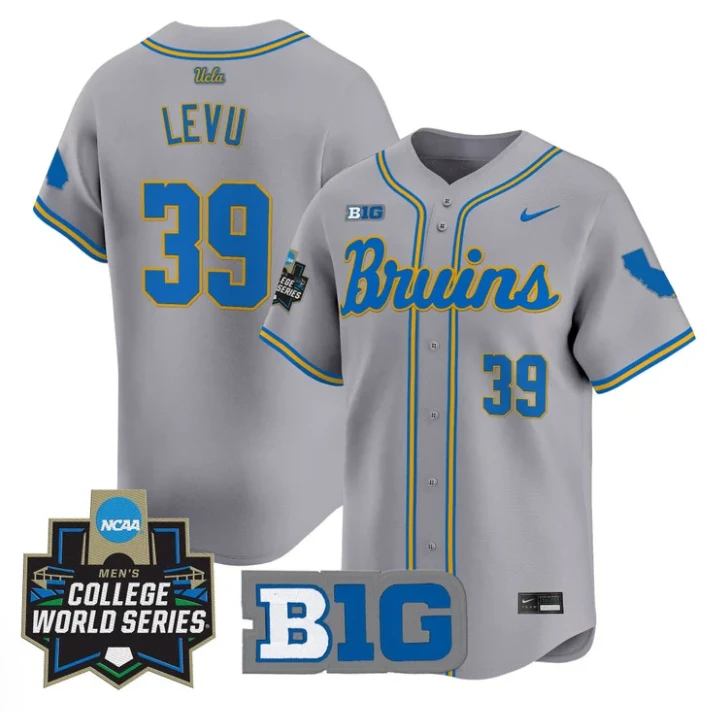 Mulivai Levu Jersey #39 UCLA Bruins 2025 World Series Stitched Gray by My Store