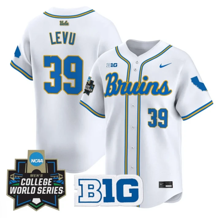 Mulivai Levu Jersey #39 UCLA Bruins 2025 World Series Stitched White by My Store