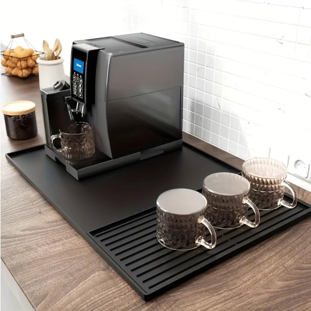 Multifunctional Silicone Coffee Bar Mat with Drainage by Casa & Beyond
