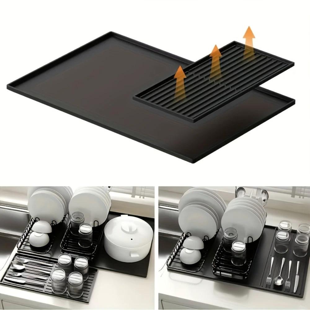 Multifunctional Silicone Coffee Bar Mat with Drainage by Casa & Beyond