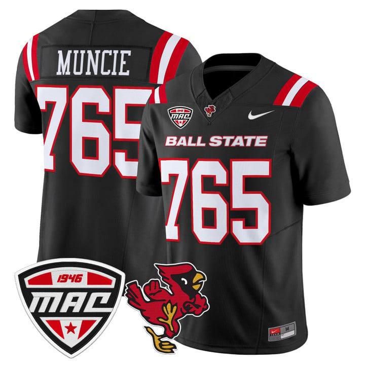 Muncie Jersey #765 Ball State Cardinals 2025 Limited Stitched by My Store NCAA Football Jerseys