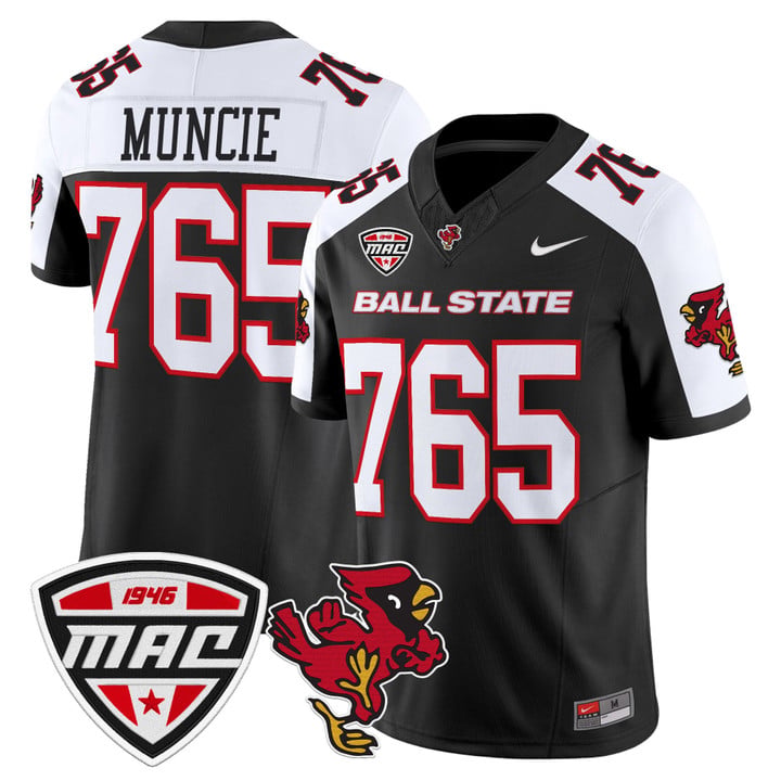 Muncie Jersey #765 Ball State Cardinals 2025 Limited Stitched by My Store NCAA Football Jerseys