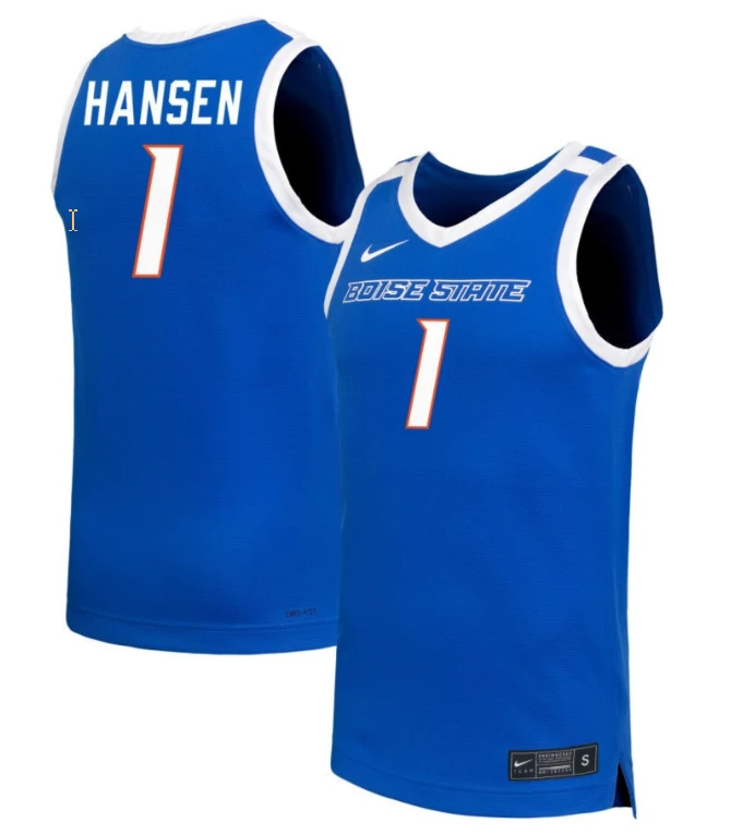 Mya Hansen Jersey #1 Boise State Broncos NIL Basketball Royal by My store basketball