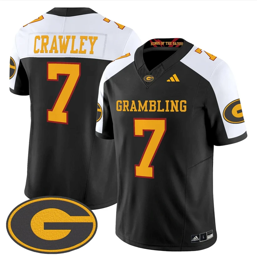 Myles Crawley Jersey #7 Grambling Tigers 2025 Vapor Limited Stitched by My Store NCAA Football Jerseys