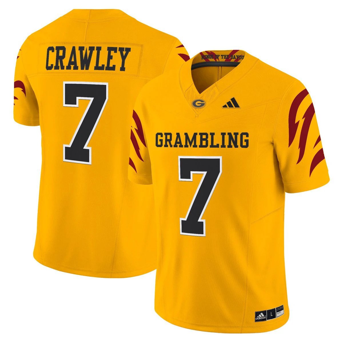 Myles Crawley Jersey #7 Grambling Tigers 2025 Vapor Limited Stitched by My Store NCAA Football Jerseys