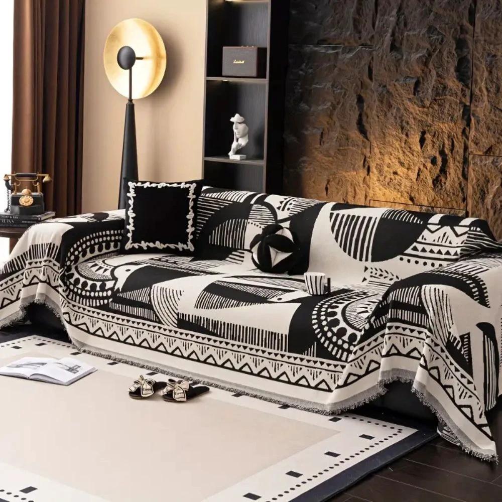 Mystic Lines Pattern Sofa Cover by Casa & Beyond