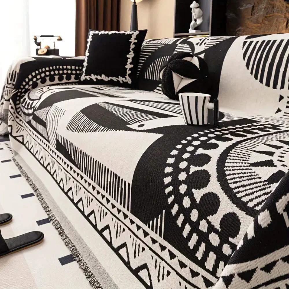 Mystic Lines Pattern Sofa Cover by Casa & Beyond