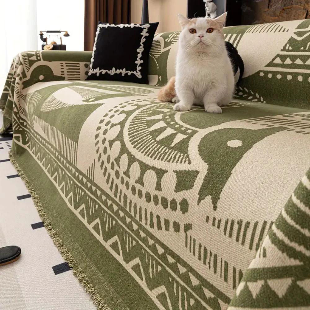 Mystic Lines Pattern Sofa Cover by Casa & Beyond