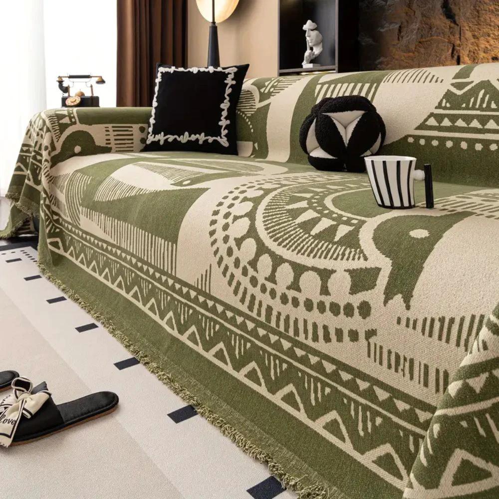 Mystic Lines Pattern Sofa Cover by Casa & Beyond