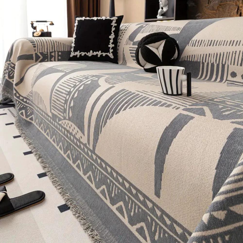Mystic Lines Pattern Sofa Cover by Casa & Beyond
