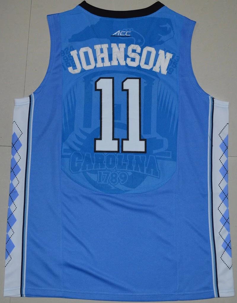 North Carolina Tar Heels #11 Brice Johnson NCAA Basketball Jersey Blue by My store basketball