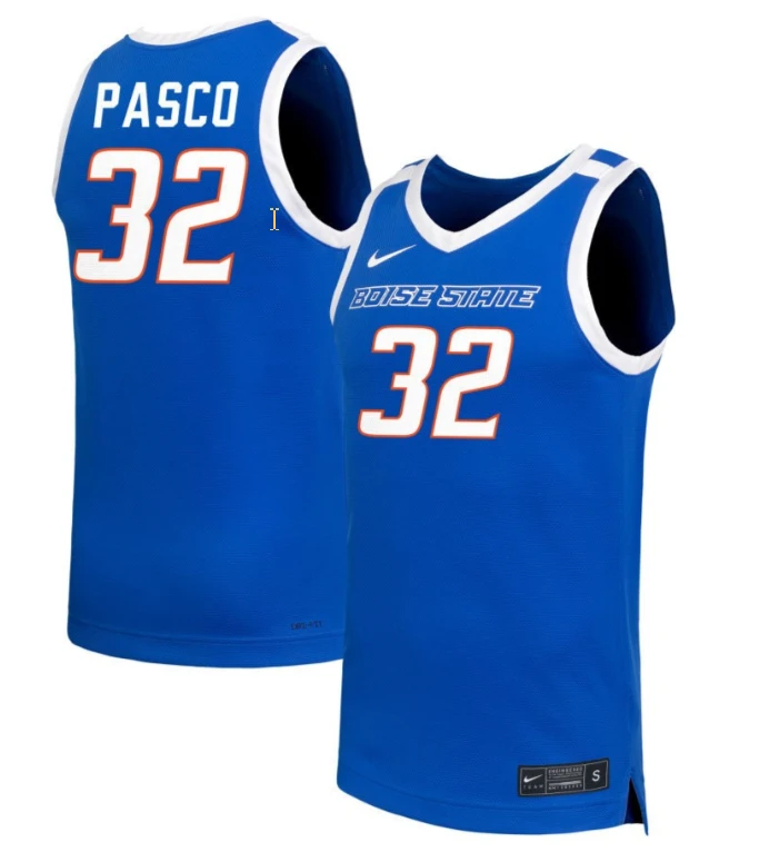 Natalie Pasco Jersey #32 Boise State Broncos NIL Basketball Royal by My store basketball