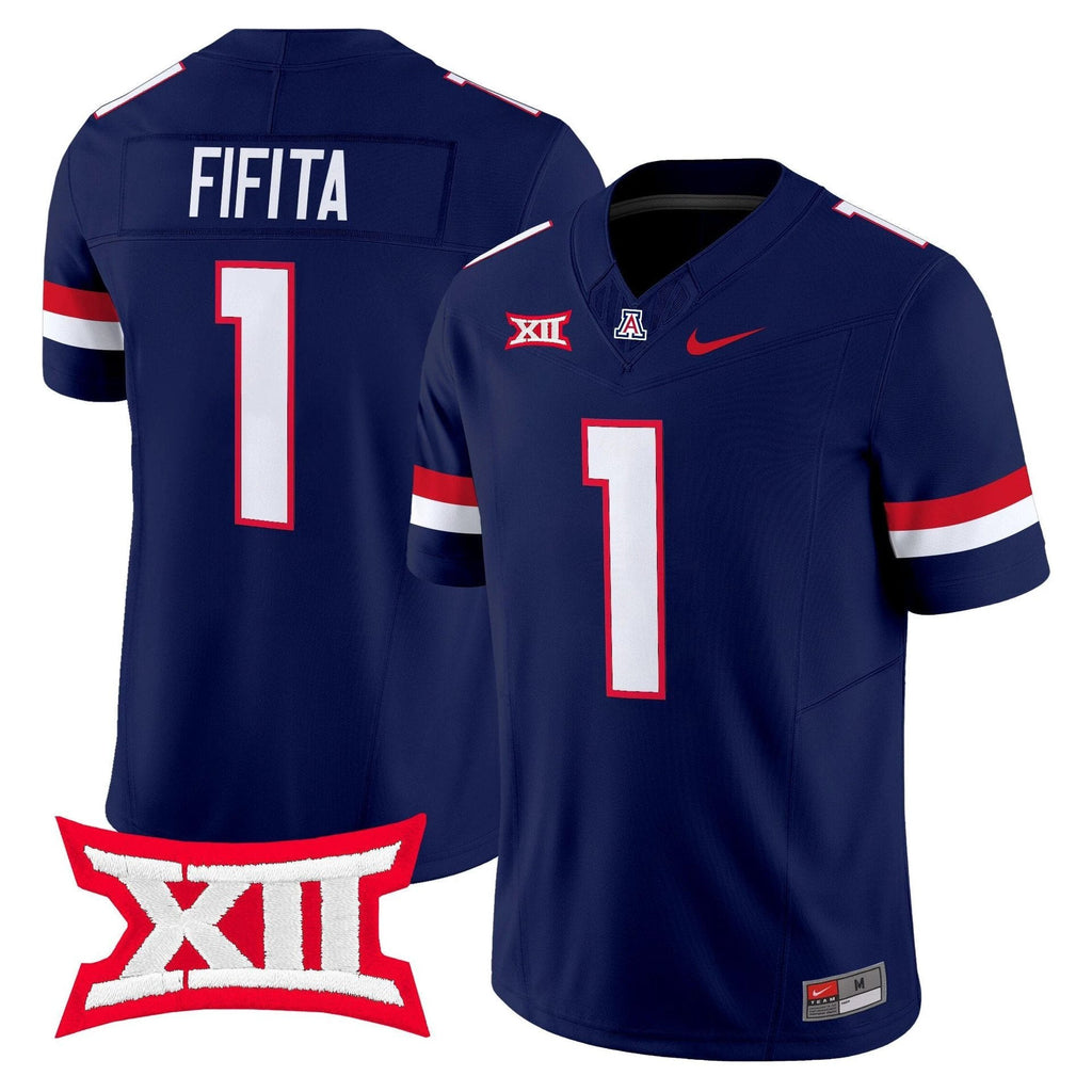 Noah Fifita Jersey #1 Arizona Wildcats 2025 Vapor Limited Stitched Navy by My Store