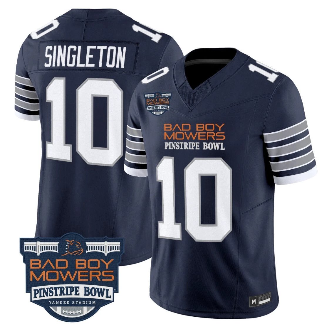 Nicholas Singleton Jersey #10 Penn State 2025 Pinstripe Bowl V2 Stitched by My Store NCAA Football Jerseys