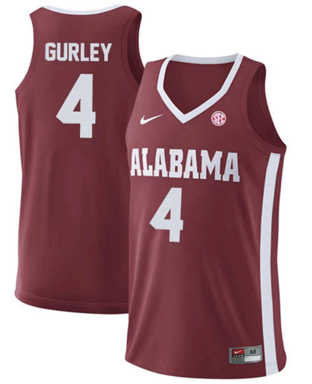Noah Gurley Jersey Alabama Crimson Tide College Basketball Replica White #4 by My store basketball