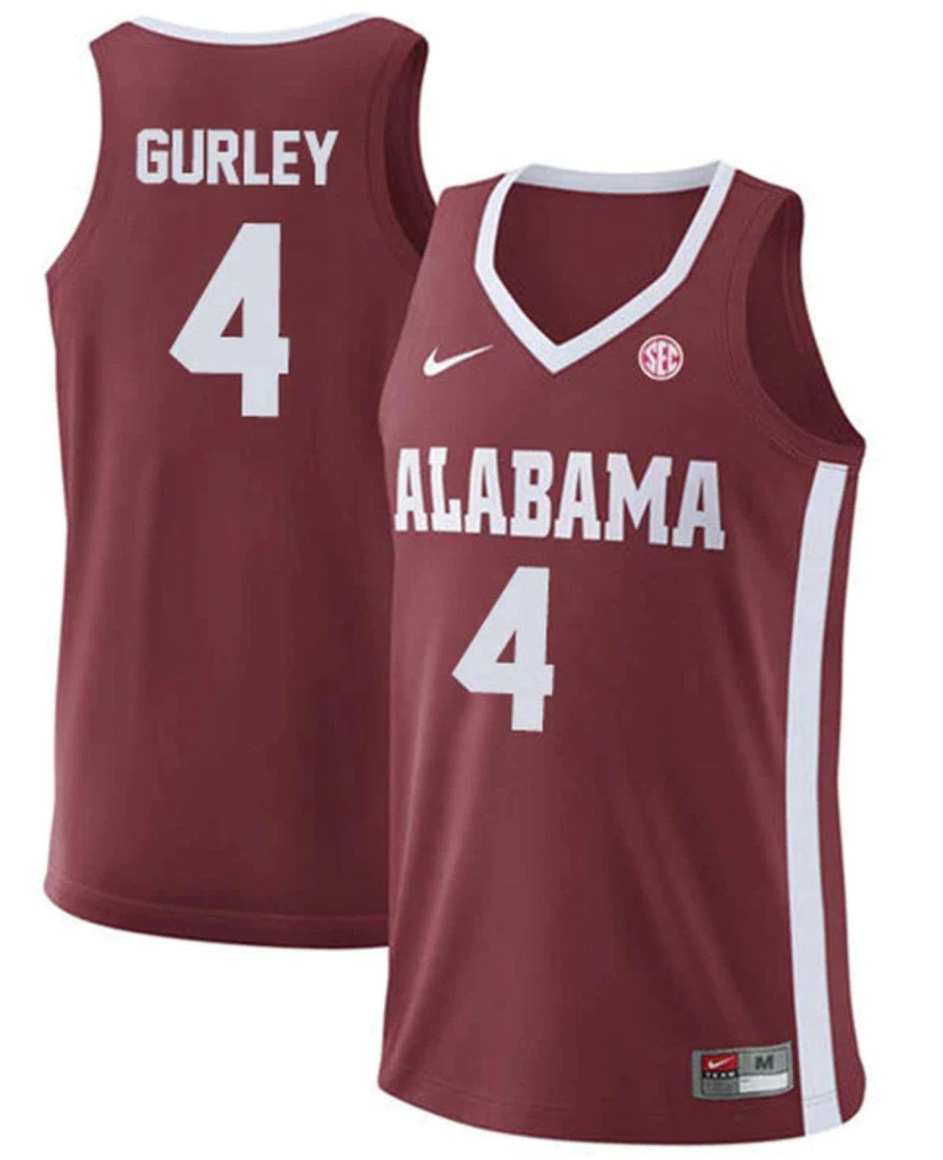 Noah Gurley Jersey Alabama Crimson Tide College Basketball Replica White #4 by My store basketball