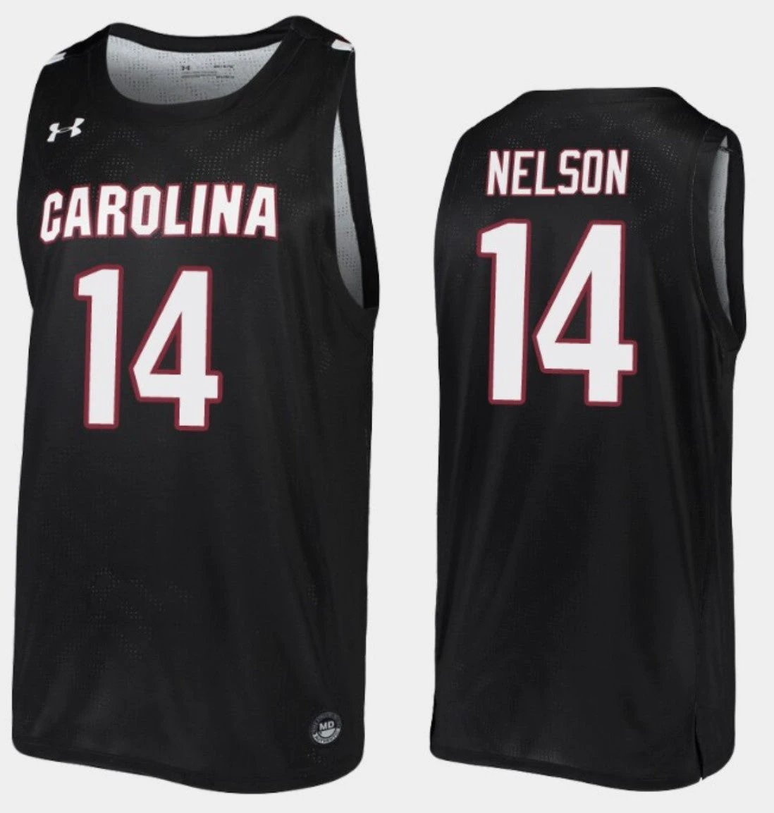 Nathan Nelson Jersey South Carolina Gamecocks College Basketball Black Replica #14 by My store basketball