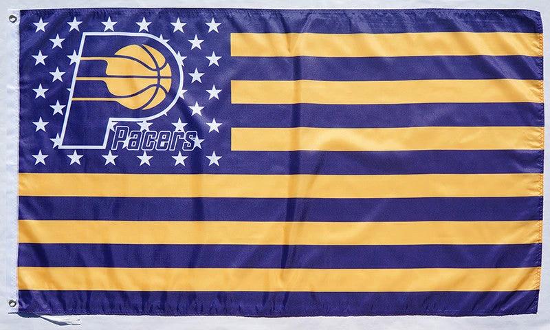 Indiana Pacers Flag-3x5FT Banner-100% polyester by flagsshop