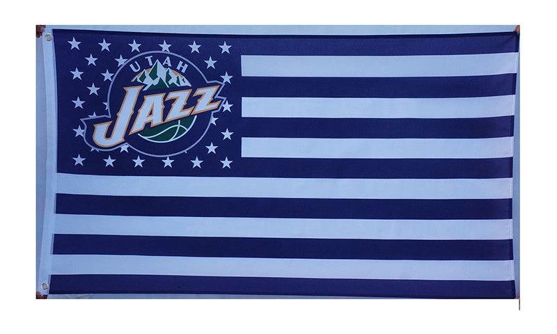Utah Jazz Flag-3x5FT Banner-100% polyester by flagsshop