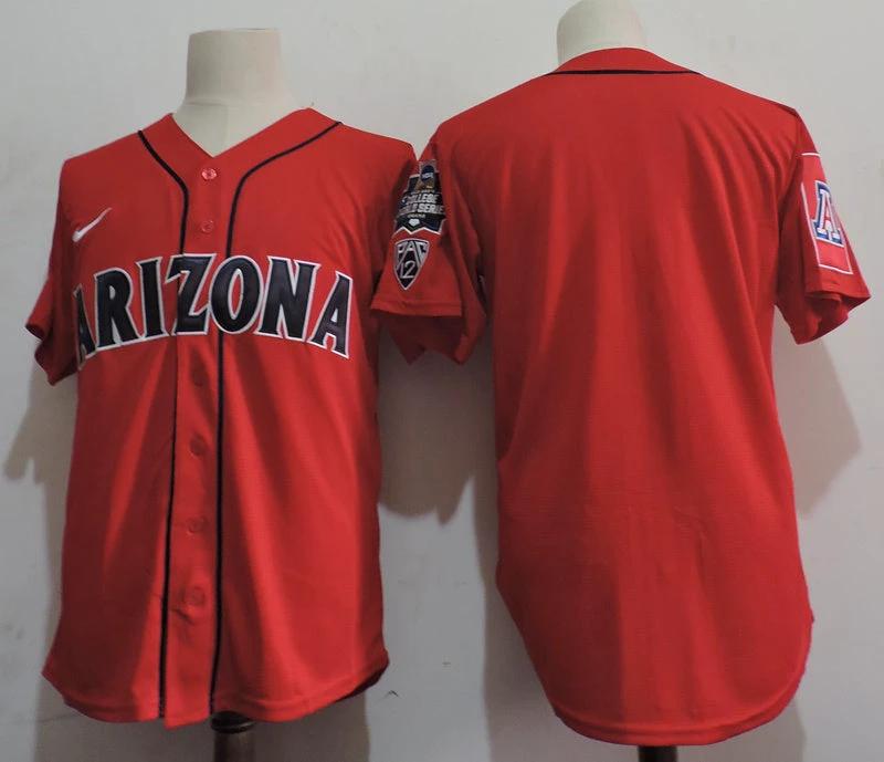 NCAA Arizona Wildcats Movie Baseball Jersey Red by My Store