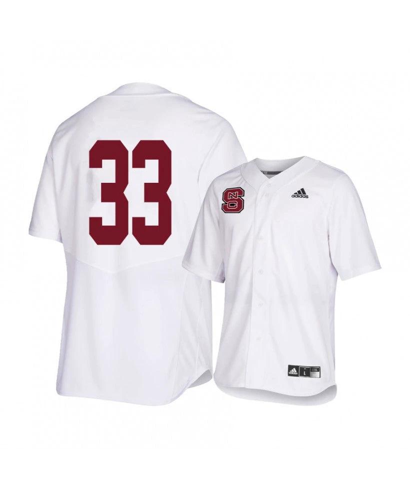 NC State Wolfpack 33 Austin Murr White College Baseball Jersey by My Store