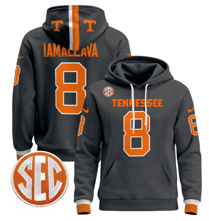Nico Iamaleava Hoodie #8 Tennessee Volunteers Pullover Stitched by Hoodie Pullover