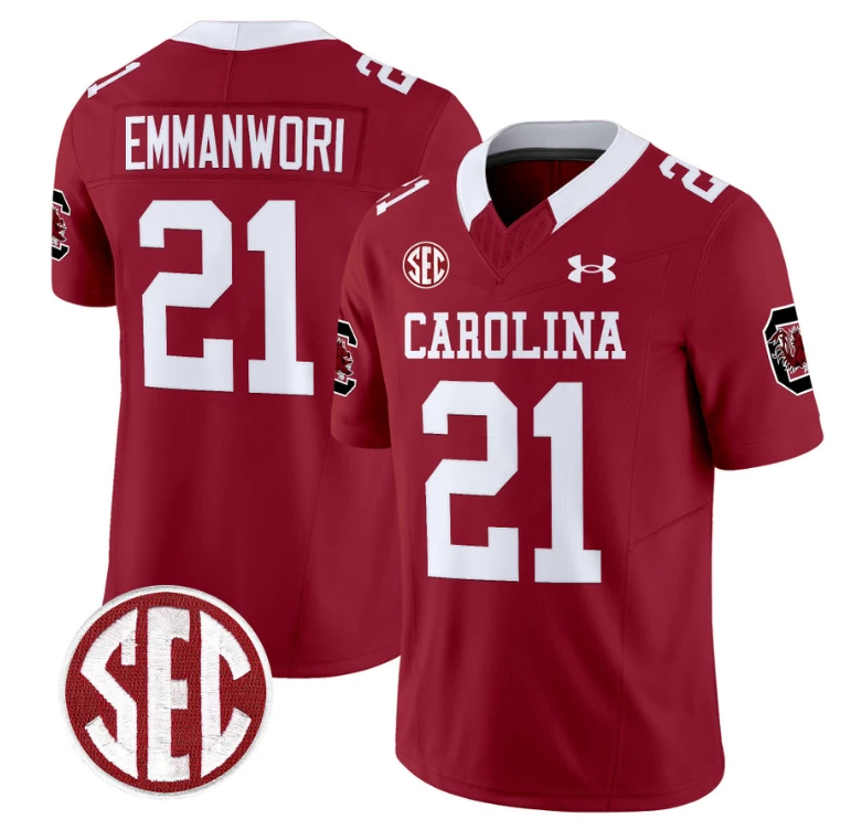 Nick Emmanwori Jersey #21 South Carolina Gamecocks Football 1980 Throwback Vapor Limited Garnet by My Store
