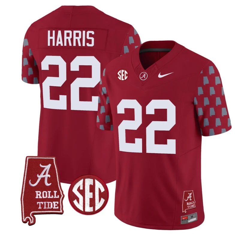 Najee Harris Jersey #22 Alabama Crimson Tide Vapor College Football Limited Stitched Crimson by My Store