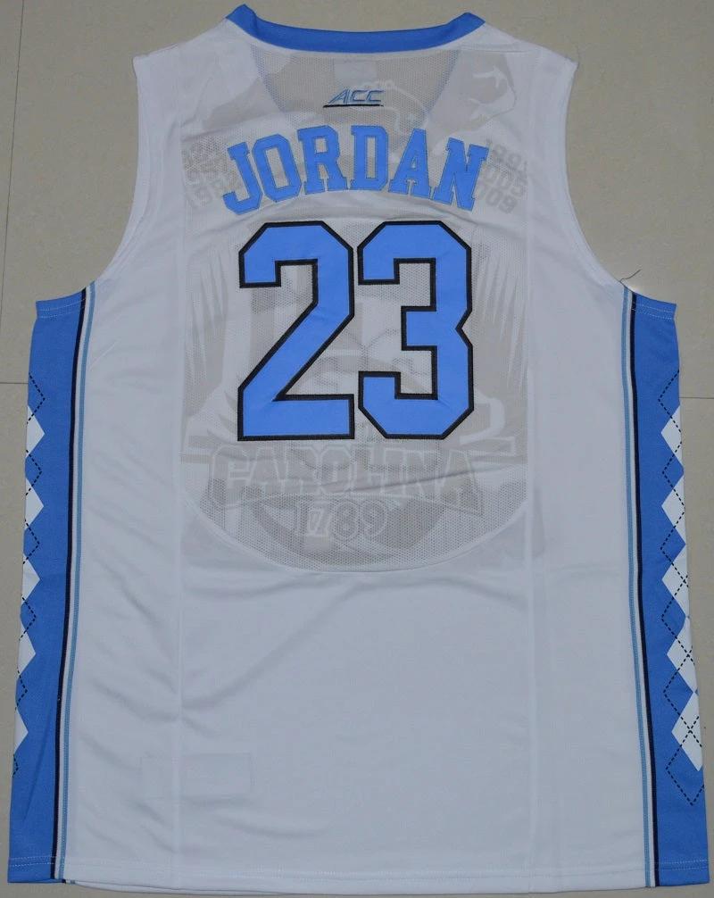 North Carolina Tar Heels #23 Michael Jordan NCAA Basketball Jersey White by My store basketball
