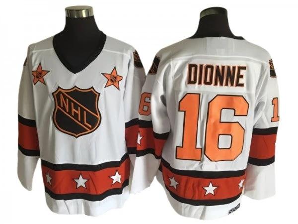 NHL 1973 All Star Game #16 Marcel Dionne Vintage CCM Jersey - White by Hockey David