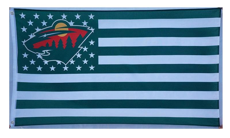 Minnesota Wild Flag-NHL Mn Wild Flag-3x5FT Banner-100% polyester by flagsshop
