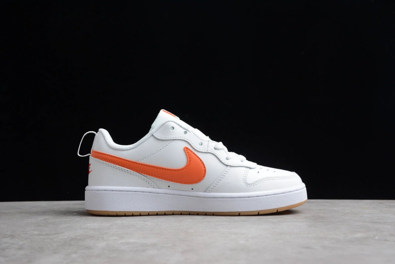 NK Court Borough Low 2 GS 'White Orange' by Air Jordan
