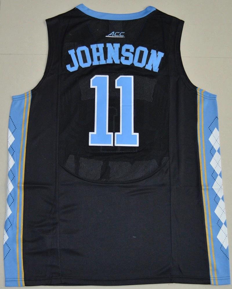 North Carolina Tar Heels #11 Brice Johnson NCAA Basketball Jersey Black by My store basketball