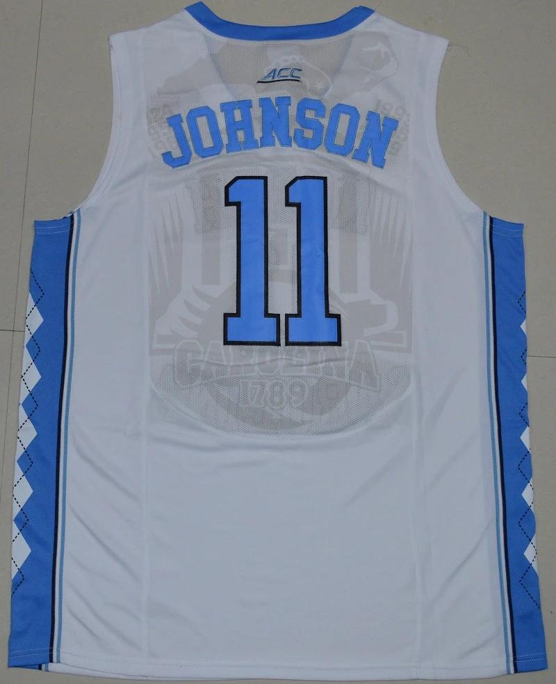 North Carolina Tar Heels #11 Brice Johnson NCAA Basketball Jersey White by My store basketball
