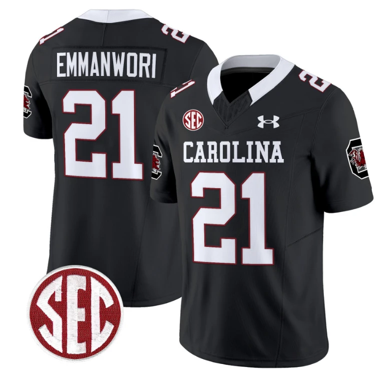 Nick Emmanwori Jersey #21 South Carolina Gamecocks Football 1980 Throwback Vapor Limited Black by My Store