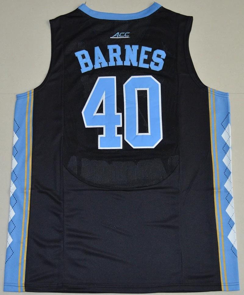 North Carolina Tar Heels #40 Harrison Barnes NCAA Basketball Jersey Black by My store basketball