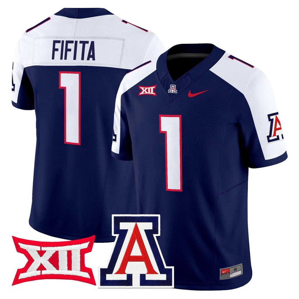 Noah Fifita Jersey #1 Arizona Wildcats 2025 Vapor Limited Stitched Navy Alternate by My Store